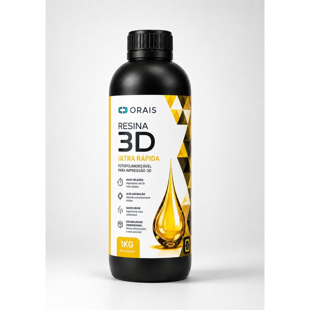 Resina 3D Fast Cinza - LCD/DLP/MSLA
